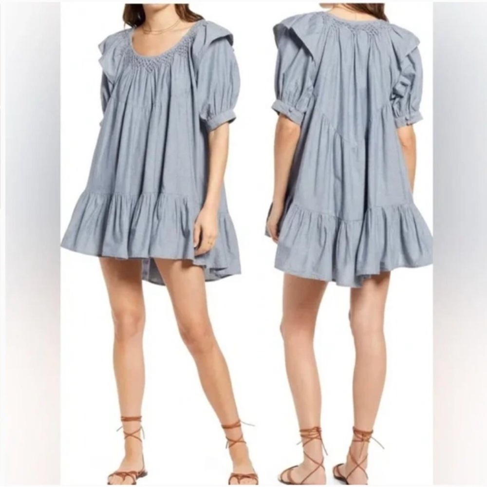 NWT Free People Amelie Denim Minidress